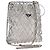 Borsa a Spalla con Catena PRADA Satin Argento Auth 108034SAV