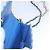 Borsa a Spalla con Catena CHANEL Raffia Blu CC Auth 115347SAM - vista 25