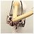 Bolsa de ombro CHANEL em corduroy rosa com corrente V Stitch, dourado, CC Auth 115032SM - vista 25