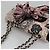 Bolsa de ombro CHANEL em corduroy rosa com corrente V Stitch, dourado, CC Auth 115032SM - vista 6