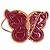 LOUIS VUITTON Vernis Pochette Papillon Borsa a Spalla Viola M92270 Auth 116413SAM Porpora