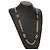 Collana a catena Mark COCO di CHANEL in metallo dorato CC Auth BA1373SAM D'oro