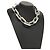 COLLANA LOUIS VUITTON LV Edge GM in metallo tono argento MP3000 Auth 116084SAM