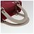 Christian Dior Borsa a mano media Lady Cannage in pelle di agnello rossa e bianca Auth 29502SAV Bianco Rosso - vista 7