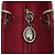 Christian Dior Borsa a mano media Lady Cannage in pelle di agnello rossa e bianca Auth 29502SAV Bianco Rosso - vista 9