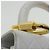 CHANEL Borsa a Spalla Matelassé in Pelle di Agnello Bianca CC Auth 32416SAM Bianco - vista 14