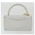 CHANEL Borsa a Spalla Matelassé in Pelle di Agnello Bianca CC Auth 32416SAM Bianco - vista 3