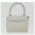 CHANEL Borsa a Spalla Matelassé in Pelle di Agnello Bianca CC Auth 32416SAM Bianco - vista 30
