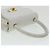 CHANEL Borsa a Spalla Matelassé in Pelle di Agnello Bianca CC Auth 32416SAM Bianco - vista 33
