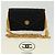 CHANEL Bolsa de ombro de corrente matelassé em pedra preta CC Auth 32695SAV Preto - vista 12