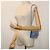 Borsa a Spalla con Catena CHANEL Raffia Blu Beige CC Auth 51139SV - vista 23