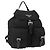 Zaino PRADA in nylon nero argento autentico 173833