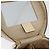 Céline Bolsa de mão Vanity em couro marfim e ouro Auth AMZ074A Dourado Cru - vista 9