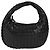 Bottega Veneta BORSA MINI HOBO IN PELLE INTRECCIATO NERA ORO AUTH am8217M Nero D'oro - vista 13