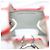 FENDI Bunny Mark Jacobs Collaboration Tasche Leder Weiß Rot Silber Auth BD1711M - Ansicht 10