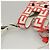 FENDI Bunny Mark Jacobs Collaboration Tasche Leder Weiß Rot Silber Auth BD1711M - Ansicht 6