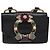 Borsa a Spalla Miu Miu in Pelle Nera e Oro Auth MX101V Nero D'oro - vista 13