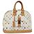LOUIS VUITTON Handtasche Alma GM Monogram Multicolor Weiß M40441 LV Auth 105944V