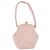 CHANEL Borsa Matelassé in Suede Rosa Oro CC Auth 154898A D'oro
