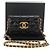 CHANEL Mini Borsa a Spalla Matelassé in Pelle di Vitello Nera Oro CC Auth 142563SAM Nero D'oro - vista 12