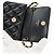 CHANEL Mini Borsa a Spalla Matelassé in Pelle di Vitello Nera Oro CC Auth 142563SAM Nero D'oro - vista 20