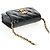 CHANEL Mini Borsa a Spalla Matelassé in Pelle di Vitello Nera Oro CC Auth 142563SAM Nero D'oro - vista 6