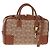 LOEWE Amazona 28 Borsa Anagramma Ripetuto Tela Pelle 2in1 Oro Marrone Auth 145249SAM D'oro