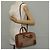 LOEWE Amazona 28 Borsa Anagramma Ripetuto Tela Pelle 2in1 Oro Marrone Auth 145249SAM D'oro - vista 29