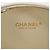 CHANEL Bolsa de Ombro em Couro V stitch com Corrente Branco Ouro CC Auth 146360SM Dourado - vista 21