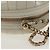CHANEL Bolsa de Ombro em Couro V stitch com Corrente Branco Ouro CC Auth 146360SM Dourado - vista 9