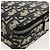 Borsa a spalla in tela obliqua Trotter Christian Dior blu navy argento Auth 148526SAM - vista 16