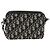 Borsa a spalla in tela obliqua Trotter Christian Dior blu navy argento Auth 148526SAM - vista 2