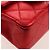 CHANEL Borsa a Mano Matelassé in Pelle Rossa Oro CC Auth 140357SM Rosso D'oro - vista 15