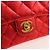 CHANEL Borsa a Mano Matelassé in Pelle Rossa Oro CC Auth 140357SM Rosso D'oro - vista 19