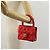 CHANEL Borsa a Mano Matelassé in Pelle Rossa Oro CC Auth 140357SM Rosso D'oro - vista 25