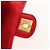 CHANEL Borsa a Mano Matelassé in Pelle Rossa Oro CC Auth 140357SM Rosso D'oro - vista 9