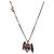 Collana LOUIS VUITTON LV Collana Coniglio in metallo Argento LV Auth 128541SM