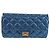 CHANEL 2.55 Sac à épaule Matelassé en Cuir de Veau Bleu Or CC Auth 149291SM Doré - vue 13
