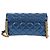 CHANEL 2.55 Sac à épaule Matelassé en Cuir de Veau Bleu Or CC Auth 149291SM Doré - vue 2