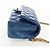 CHANEL 2.55 Sac à épaule Matelassé en Cuir de Veau Bleu Or CC Auth 149291SM Doré - vue 4