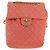 CHANEL Zaino Matelassé Denim Rosa Oro CC Auth 145070SAM D'oro - vista 13