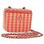 Bolsa de ombro de corrente CHANEL em palha bege ouro CC Auth 120168SAM Dourado
