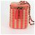 Bolsa de ombro de corrente CHANEL em palha bege ouro CC Auth 120168SAM Dourado - vista 4