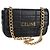 Céline Borsa a spalla CELINE in pelle nera e oro Auth nb466SM Nero D'oro