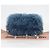 Bolsa de Ombro Miu Miu com Corrente de Pelo Azul Prata 5BD046 Auth 124300SAM - vista 12