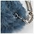 Bolsa de Ombro Miu Miu com Corrente de Pelo Azul Prata 5BD046 Auth 124300SAM - vista 19