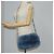 Bolsa de Ombro Miu Miu com Corrente de Pelo Azul Prata 5BD046 Auth 124300SAM - vista 25