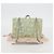 Borsa a Spalla Miu Miu con Catena in Cotone Azzurro Chiaro Argento Auth 118561SAM Blu chiaro - vista 12
