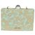 Borsa a Spalla Miu Miu con Catena in Cotone Azzurro Chiaro Argento Auth 118561SAM Blu chiaro - vista 13