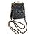 CHANEL Borsa a Spalla Matelassé con Catena in Pelle di Agnello Nera Oro CC Auth 125435SAM Nero D'oro